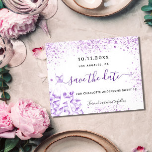 Prospectus 11,4 Cm X 14,2 Cm Robe blanche de violette 16 ans budget save the da
