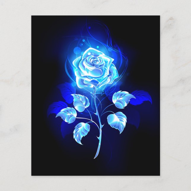 Prospectus 11,4 Cm X 14,2 Cm Rose bleu brûlant (Devant)