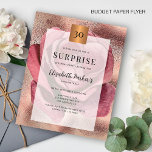 Prospectus 11,4 Cm X 14,2 Cm Rose budget or 30e anniversaire invitation<br><div class="desc">Elégante rose rose et or rose glam parties scintillant typographie moderne girly romantique chic féminin BUDGET invitation PAPER FLYER. Convient pour le Sweet sixteen / tout âge jalon anniversaire : 21e, 30e, 50e, 60e, 70e, 75ème, 80ème, 90ème, 100ème. VEUILLEZ LIRE CECI AVANT D'ACHETER ! Il s'agit d'une carte économique abordable...</div>