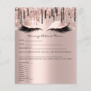 Prospectus 11,4 Cm X 14,2 Cm Rose de libération d'exonération de responsabilité