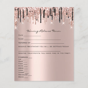 Prospectus 11,4 Cm X 14,2 Cm Rose de libération d'exonération de responsabilité