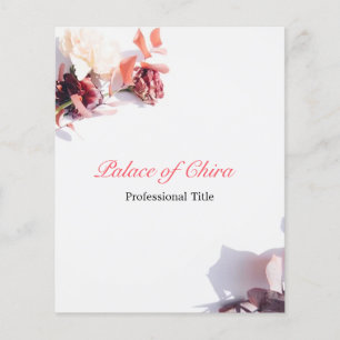 Prospectus 11,4 Cm X 14,2 Cm Rose floral