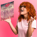 Prospectus 11,4 Cm X 14,2 Cm Rose Parties scintillant Kiss Lips Tarifs Maquilla<br><div class="desc">florenceK collection de salon de beauté de luxe</div>