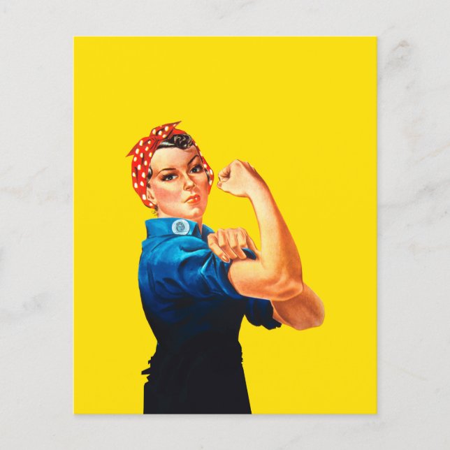 Prospectus 11,4 Cm X 14,2 Cm Rosie The Riveter (Devant)