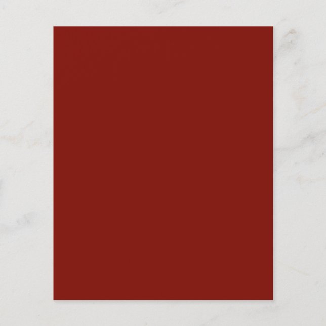 Prospectus 11,4 Cm X 14,2 Cm Rouge grange (couleur solide) (Devant)