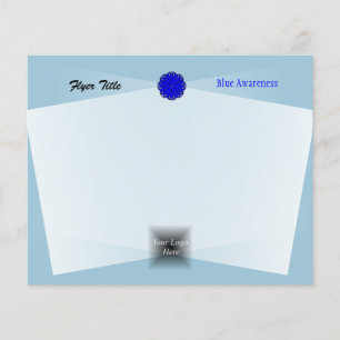 Prospectus 11,4 Cm X 14,2 Cm Ruban de fleurs bleues par Kenneth Yoncich