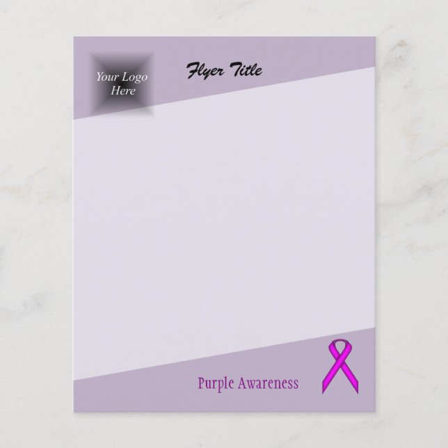 Prospectus 11,4 Cm X 14,2 Cm Ruban standard violet (Devant)