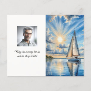 Prospectus 11,4 Cm X 14,2 Cm Sailor's Tribute Funeral Flyer