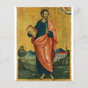 Prospectus 11,4 Cm X 14,2 Cm Saint Barthélemy l'Apôtre Beaux-Arts