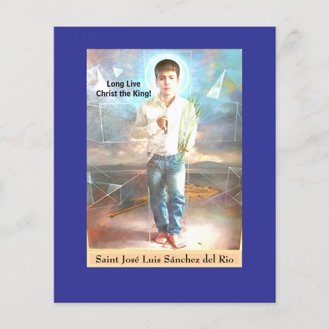 Prospectus 11,4 Cm X 14,2 Cm Saint José Luis Sánchez del Rio (Devant)