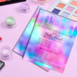 Prospectus 11,4 Cm X 14,2 Cm Salon de beauté maquillage Parties scintillant Hol<br><div class="desc">Dans le monde vibrant de beauté et de glamour, où chaque détail est une toile d'expression de l'individualité et de la créativité, un design émerge qui est conçu non seulement pour capter l'imagination, mais aussi pour susciter la joie et la fantaisie dans chaque spectateur. Imaginez ceci : un flyer qui...</div>