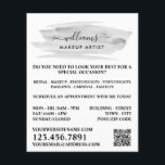 Prospectus 11,4 Cm X 14,2 Cm Script Aquarelle Gris brosse Artiste maquillage<br><div class="desc">Script Aquarelle Gris Brosse Maquillage Artiste Publicité Flyers Par Le Magasin Carte de visite.</div>