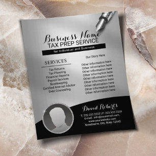 Prospectus 11,4 Cm X 14,2 Cm Service de conseil d'entreprise de préparation des