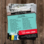 Prospectus 11,4 Cm X 14,2 Cm Service de ménage de la maison - Photo Turquoise<br><div class="desc">Nettoyage de la maison Vitre Nettoyage Service de femme de ménage Flyers photos Turquoises.</div>