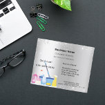 Prospectus 11,4 Cm X 14,2 Cm Service de nettoyage parties scintillant argent po<br><div class="desc">Un prospectus d'affaires élégant et glamour sur un faux arrière - plan métallique argenté décoré avec de la poussière de parties scintillant fausse argent sur l'avant et l'équipement de nettoyage. Personnalisez et ajoutez Votre nom, les informations de contact textuel. Ajoutez votre propre code QR à l'adresse de votre site Web...</div>