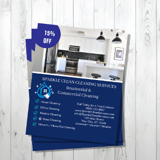 Prospectus 11,4 Cm X 14,2 Cm Service de nettoyage professionnel | Entreprise pe