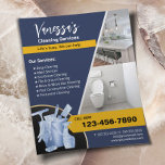 Prospectus 11,4 Cm X 14,2 Cm Service professionnel de nettoyage de maison Marin<br><div class="desc">Service Professionnel De Nettoyage De Maison De Fille Flyers.</div>