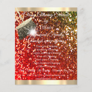 Prospectus 11,4 Cm X 14,2 Cm Services de nettoyage classique Maison de maintien