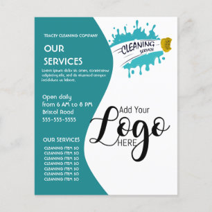 Prospectus 11,4 Cm X 14,2 Cm services de nettoyage personnalisés modifiables