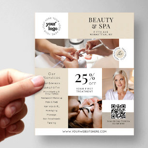 Prospectus 11,4 Cm X 14,2 Cm Services promotionnels d'entreprise de beauté neut