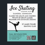 Prospectus 11,4 Cm X 14,2 Cm Silhouette de patinage sur glace, leçon de patinag<br><div class="desc">Silhouette De Patinage Sur Glace,  Leçons De Patinage Sur Glace Circulaires Publicitaires Par Le Magasin Carte de visite.</div>