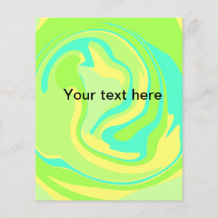 Prospectus 11,4 Cm X 14,2 Cm Simple minimal vert aquarelle pailleté ajoutez tex