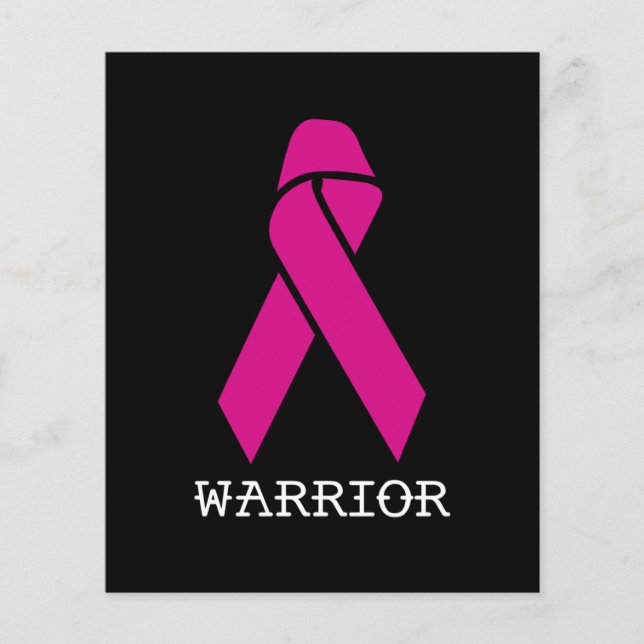 Prospectus 11,4 Cm X 14,2 Cm Soutien à la sensibilisation au cancer du sein Rub (Devant)