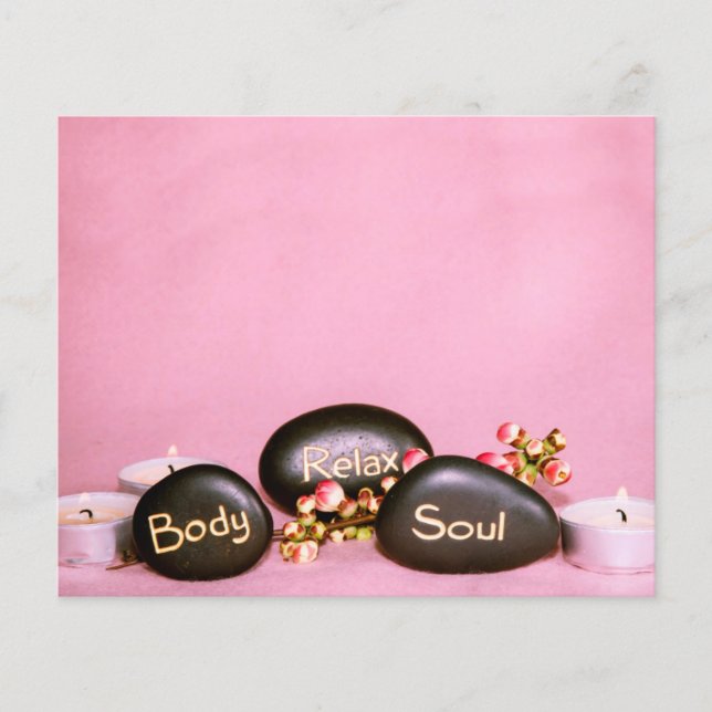 Prospectus 11,4 Cm X 14,2 Cm Spa bien-être massage beauté Circulaire (Devant)