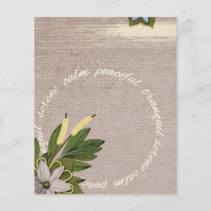 PROSPECTUS 11,4 CM X 14,2 CM SRPL SERENE CALM PAISIBLE TRANQUILLE FLORE PAYS S