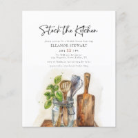 Stock Budget L'Invitation De La Cuisine Nuptiale D