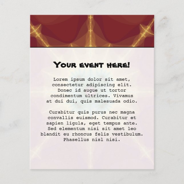 Prospectus 11,4 Cm X 14,2 Cm Superstar - Art fractal (Devant)