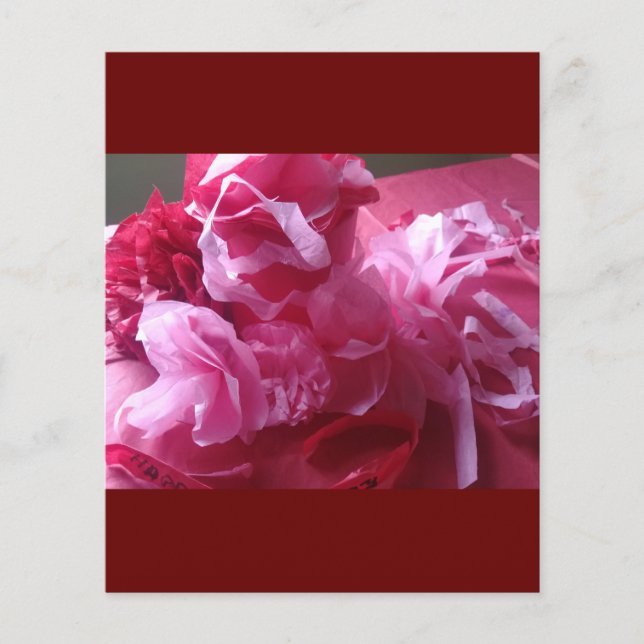 Prospectus 11,4 Cm X 14,2 Cm Surprise Anniversaire Floral Flyer (Devant)