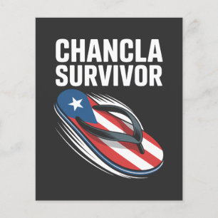 Prospectus 11,4 Cm X 14,2 Cm survivant de la chancla blague espagnole drôle