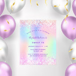 Prospectus 11,4 Cm X 14,2 Cm Sweet 16 rose violet parties scintillant invitatio<br><div class="desc">Veuillez noter que cette invitation est sur papier de prospectus et très mince. Les enveloppes ne sont pas incluses. Pour des invitations plus épaisses (même conception), veuillez visiter notre magasin. Une invitation à la fête de 16e anniversaire pour filles et femmes Sweet 16. Devant : Un arc-en-ciel, arrière - plan...</div>