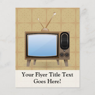 Prospectus 11,4 Cm X 14,2 Cm Télévision Vintage