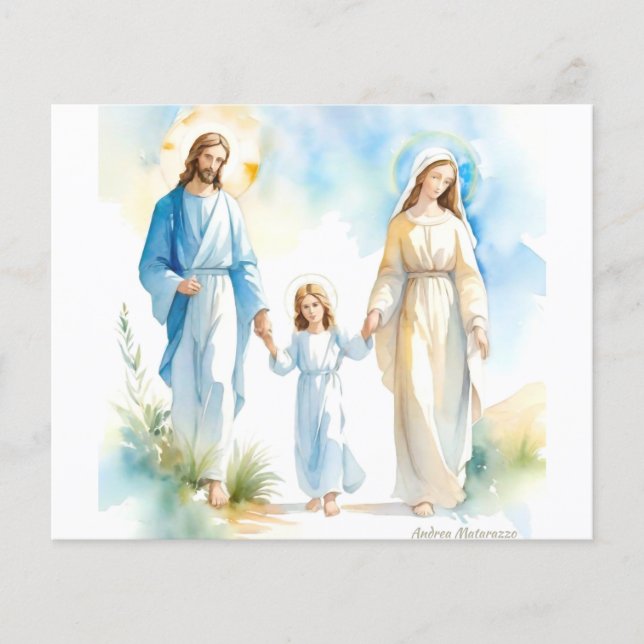 Prospectus 11,4 Cm X 14,2 Cm The Holy Family (Devant)