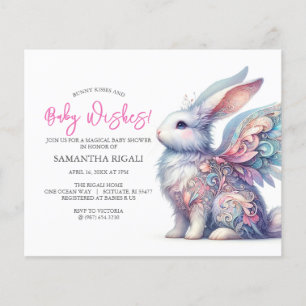 Prospectus 11,4 Cm X 14,2 Cm Thème Printemps Baby shower fille budget