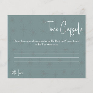 Prospectus 11,4 Cm X 14,2 Cm Time Capsule Conseil Couple Fête des mariées Carte