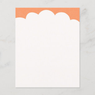 Prospectus 11,4 Cm X 14,2 Cm Touches du nuage - Pêcher