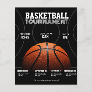 Prospectus 11,4 Cm X 14,2 Cm Tournoi de basket-ball universitaire, Basketball S