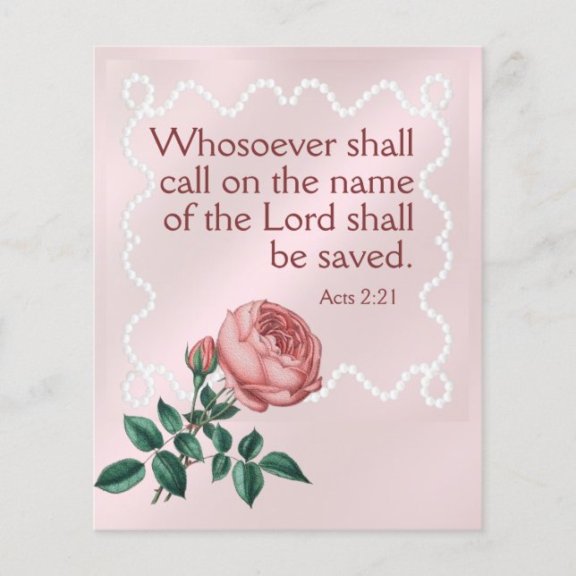 Prospectus 11,4 Cm X 14,2 Cm Traction évangélique (Devant)