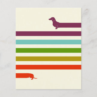 Prospectus 11,4 Cm X 14,2 Cm (Très) Long Dachshund
