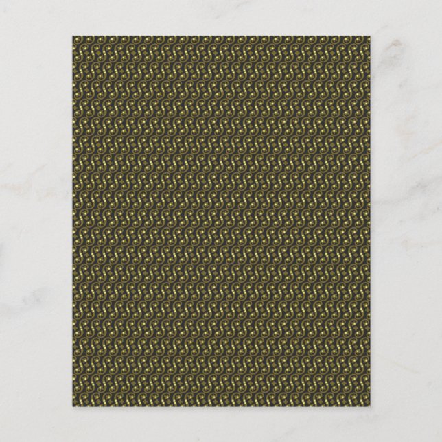 Prospectus 11,4 Cm X 14,2 Cm un arrière - plan vert et blanc avec un motif ondu (Devant)