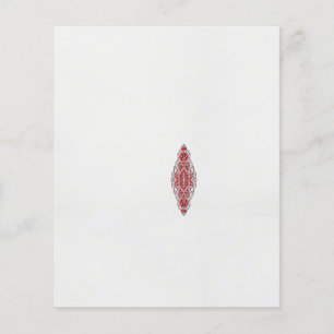 Prospectus 11,4 Cm X 14,2 Cm un design de motif rouge et blanc