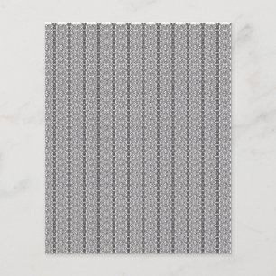 Prospectus 11,4 Cm X 14,2 Cm Un motif géométrique blanc et gris remplit l'image