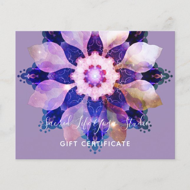 Prospectus 11,4 Cm X 14,2 Cm Unity Mandala (Devant)