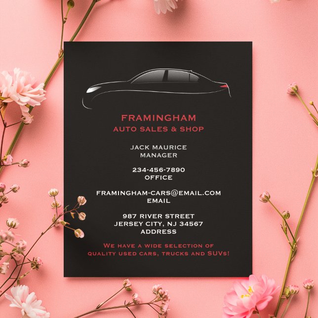 Prospectus 11,4 Cm X 14,2 Cm Vente automatique en gras (Créateur téléchargé)