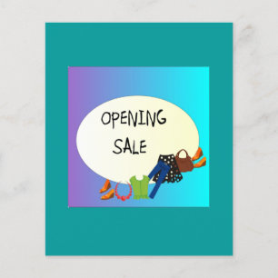 Prospectus 11,4 Cm X 14,2 Cm Vente d'ouverture du magasin > Flyer