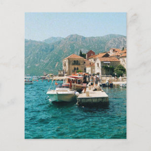 Prospectus 11,4 Cm X 14,2 Cm Ville côtière de Perast, Monténégro
