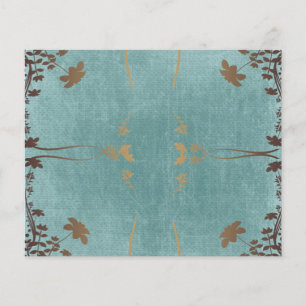 Prospectus 11,4 Cm X 14,2 Cm vintage floral